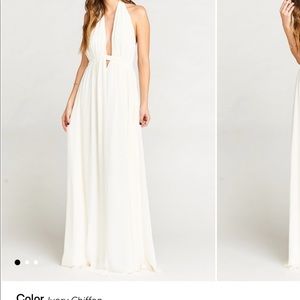 Worn once! Beautiful Luna halter maxi dress